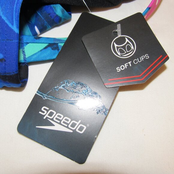 Speedo Tropical Palm Print One Piece Swimsuit New NWT Women's 12 - Picture 8 of 9